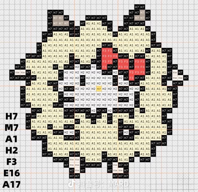 联名kitty 1527拼豆图纸