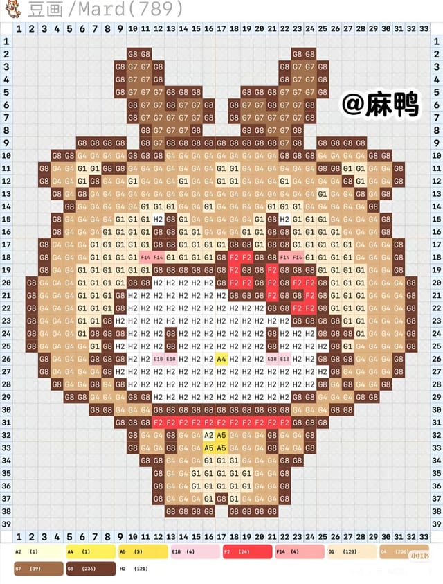 圣诞kitty 1645拼豆图纸