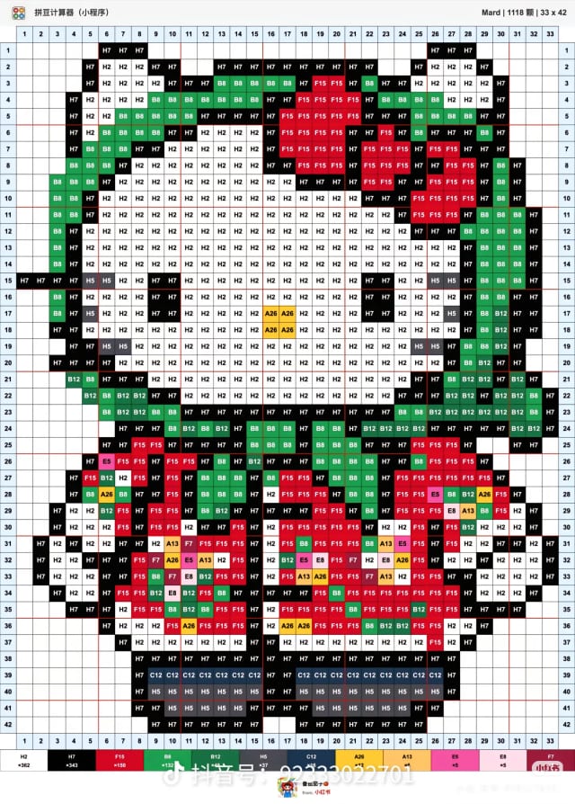 西游记kitty 1680拼豆图纸