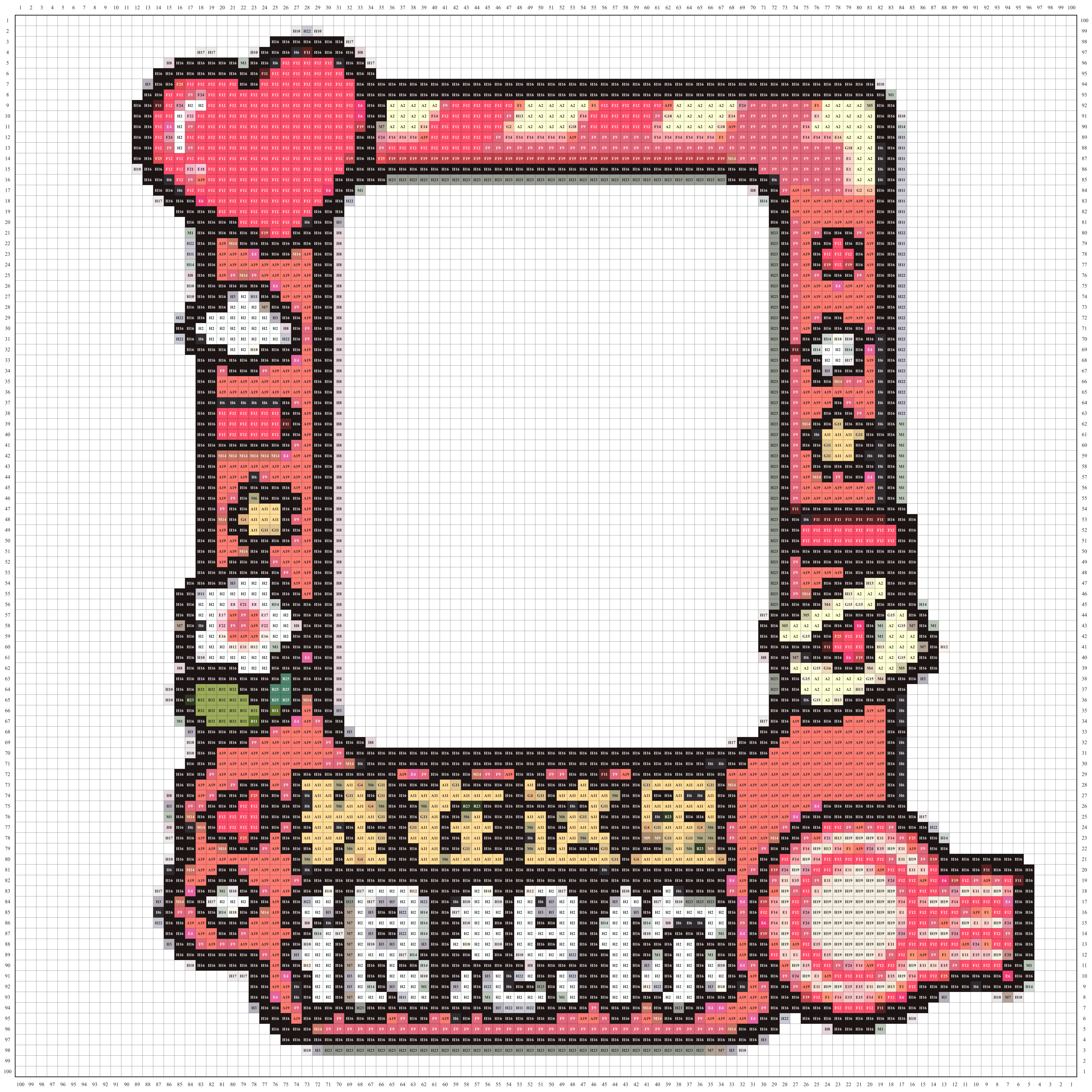 我在这里很想你拼豆图纸