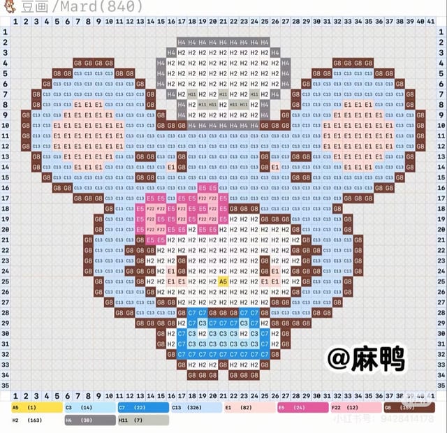 联名kitty 1516拼豆图纸