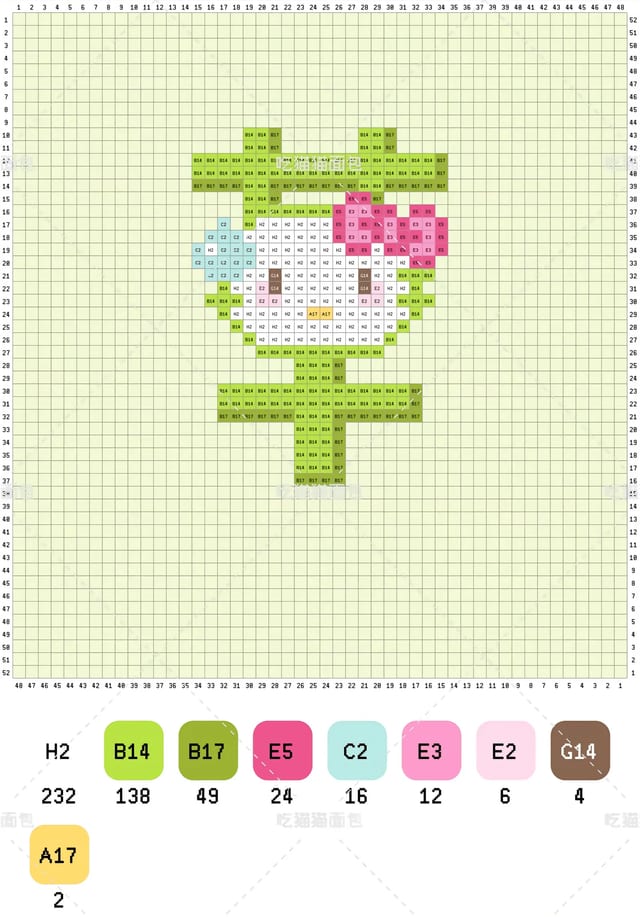 上班族版kitty 1636拼豆图纸