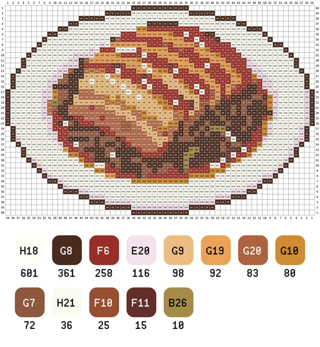 梅菜扣肉拼豆图纸