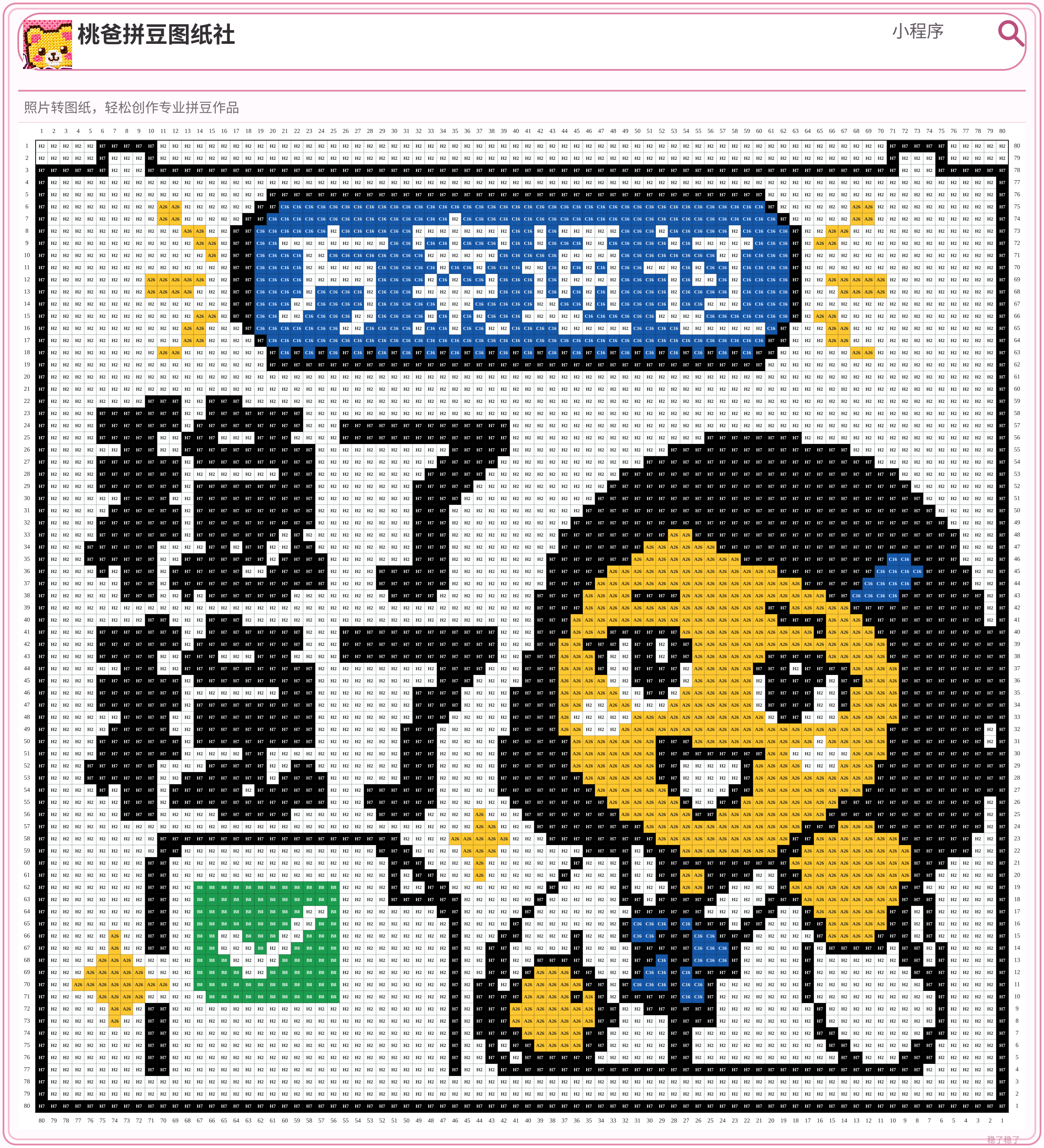 稳了稳了拼豆图纸
