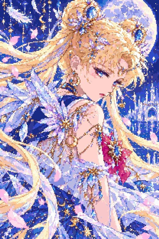 美少女战士·水冰月华丽水晶04（208×312）拼豆图纸