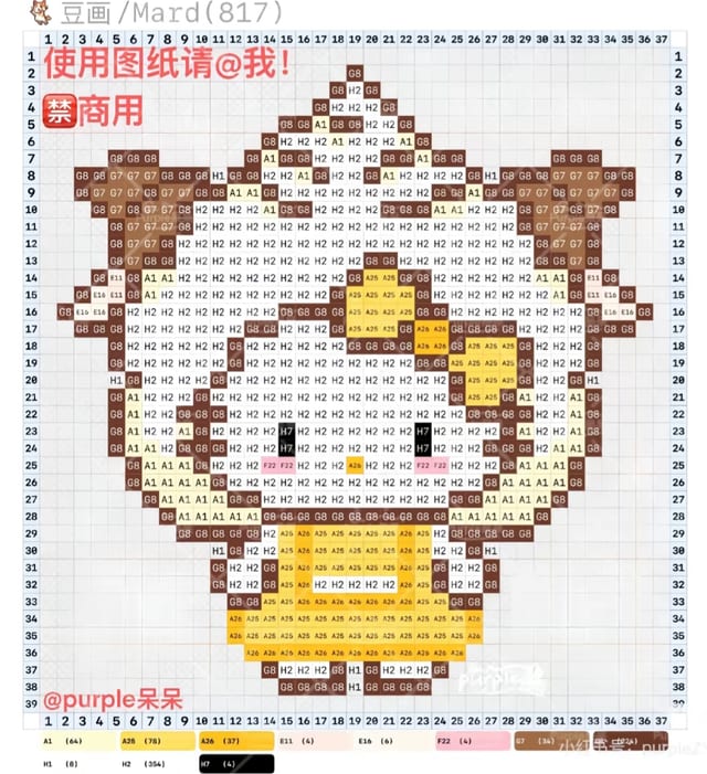 联名kitty 1512拼豆图纸