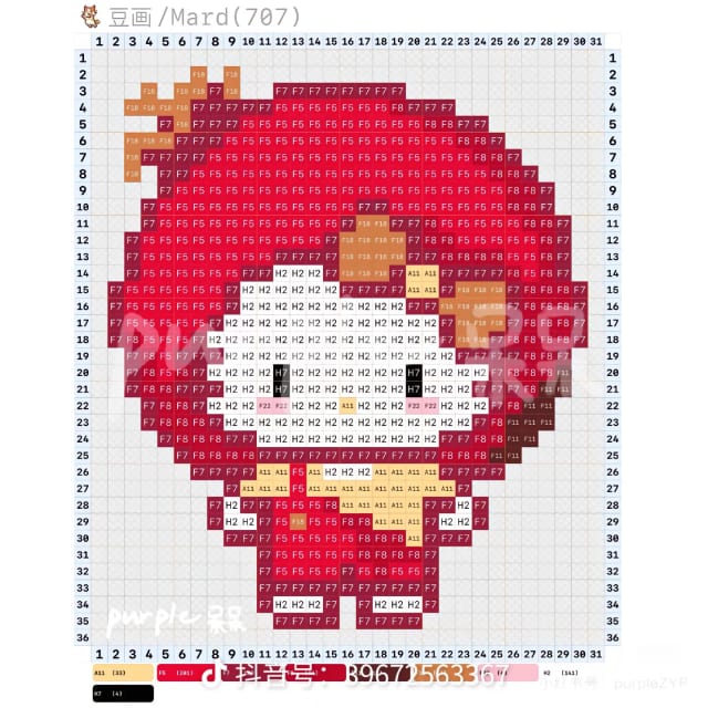 美食版kitty 1553拼豆图纸