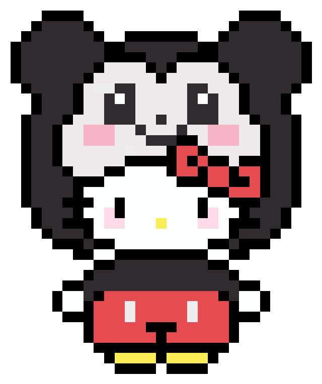 kitty 1738拼豆图纸