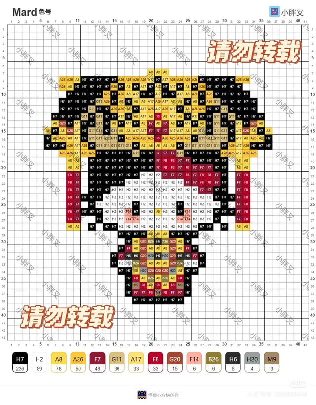 甄嬛传 1692拼豆图纸