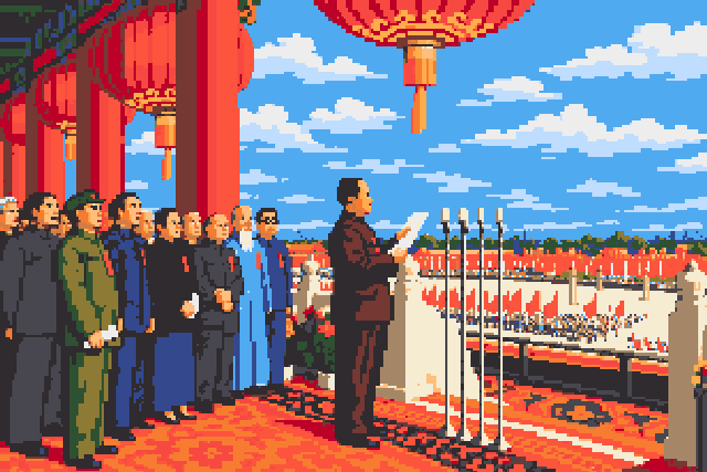 开国大典拼豆图纸