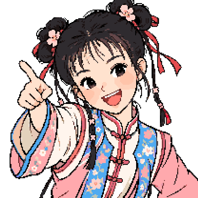 还珠格格·小燕子（漫画版）拼豆图纸