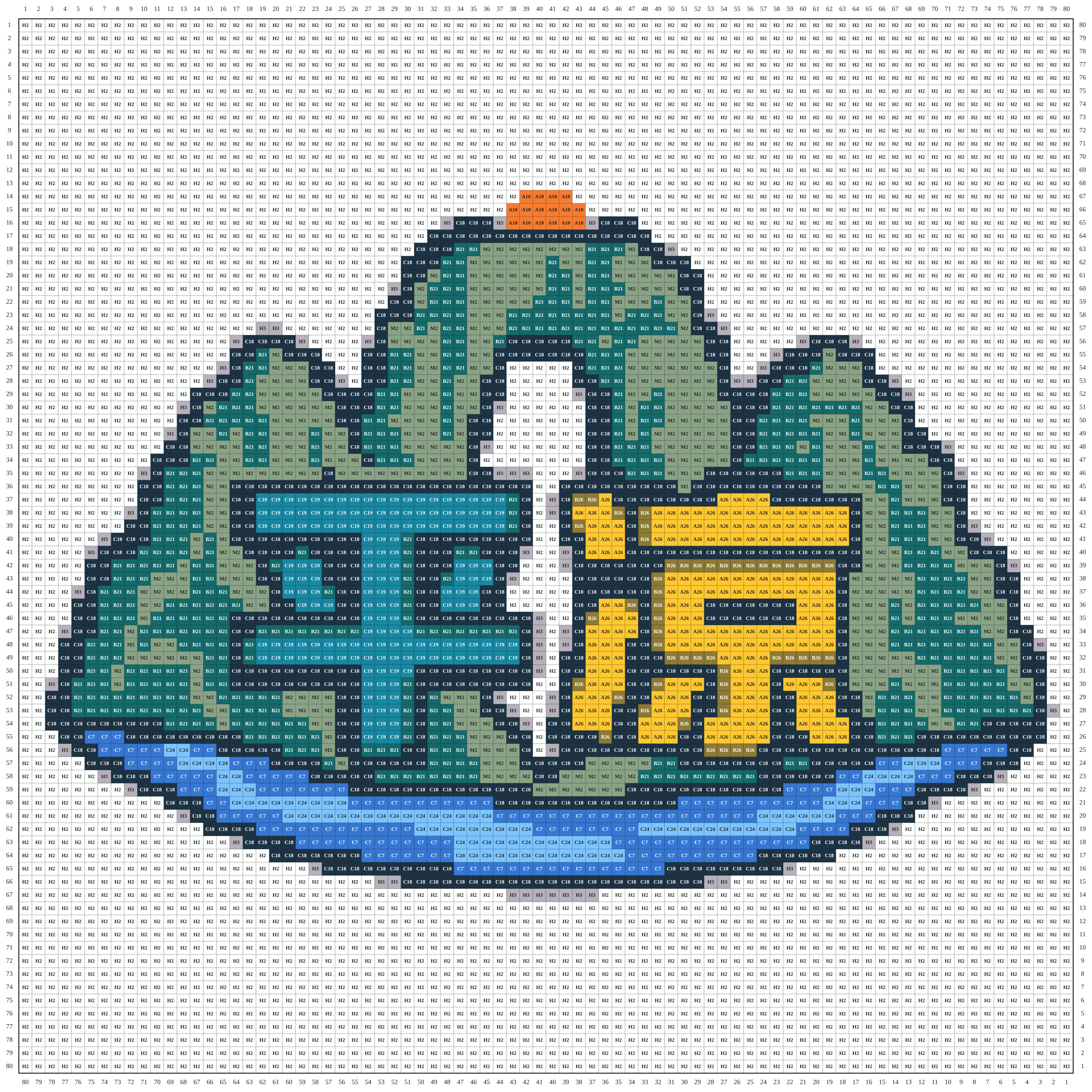 平凉城市打卡牌拼豆图纸