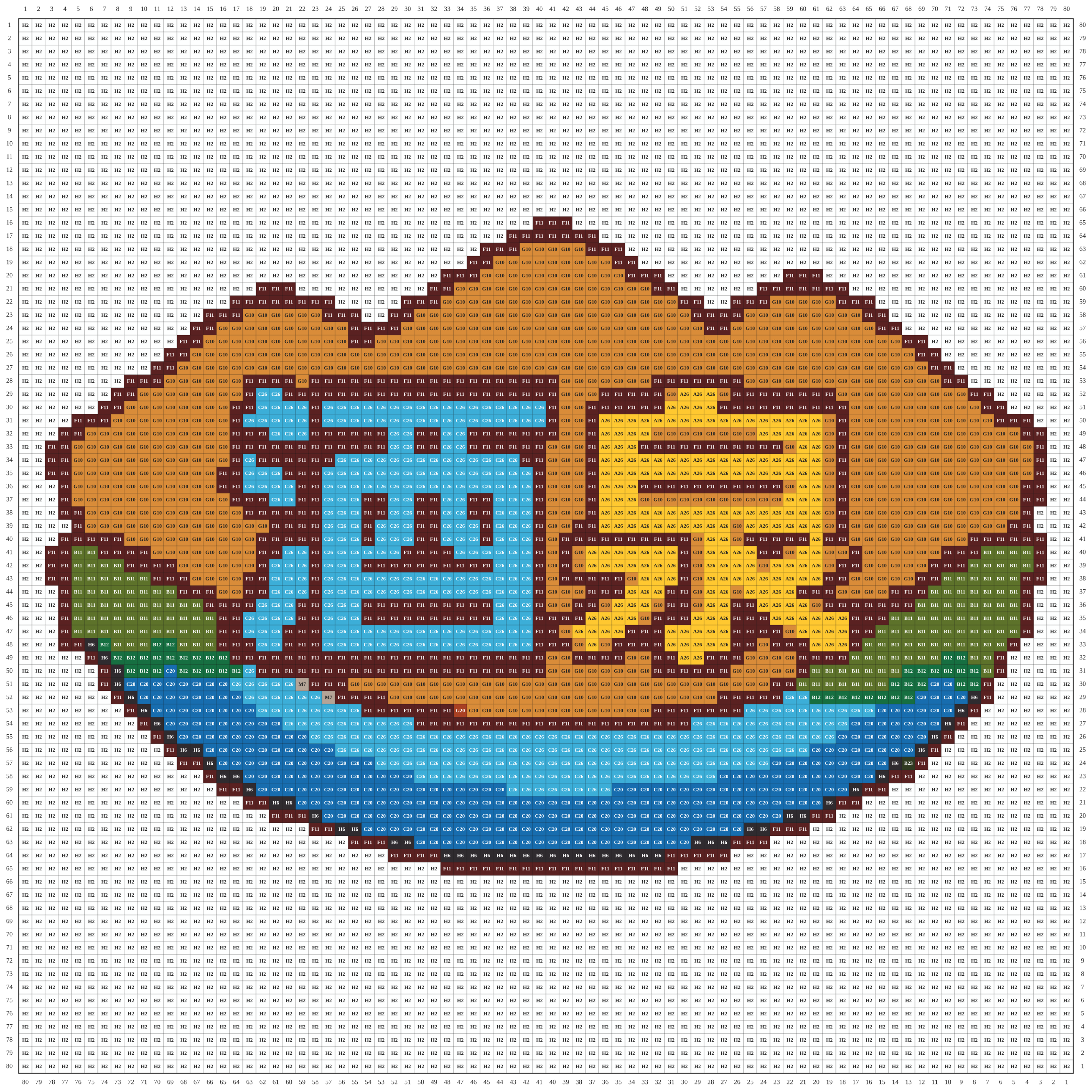 酒泉城市打卡牌拼豆图纸