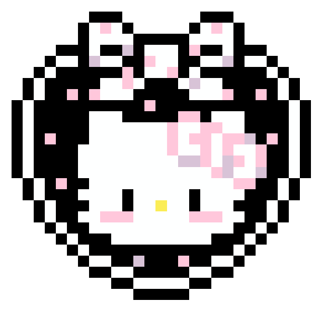 kitty 1740拼豆图纸