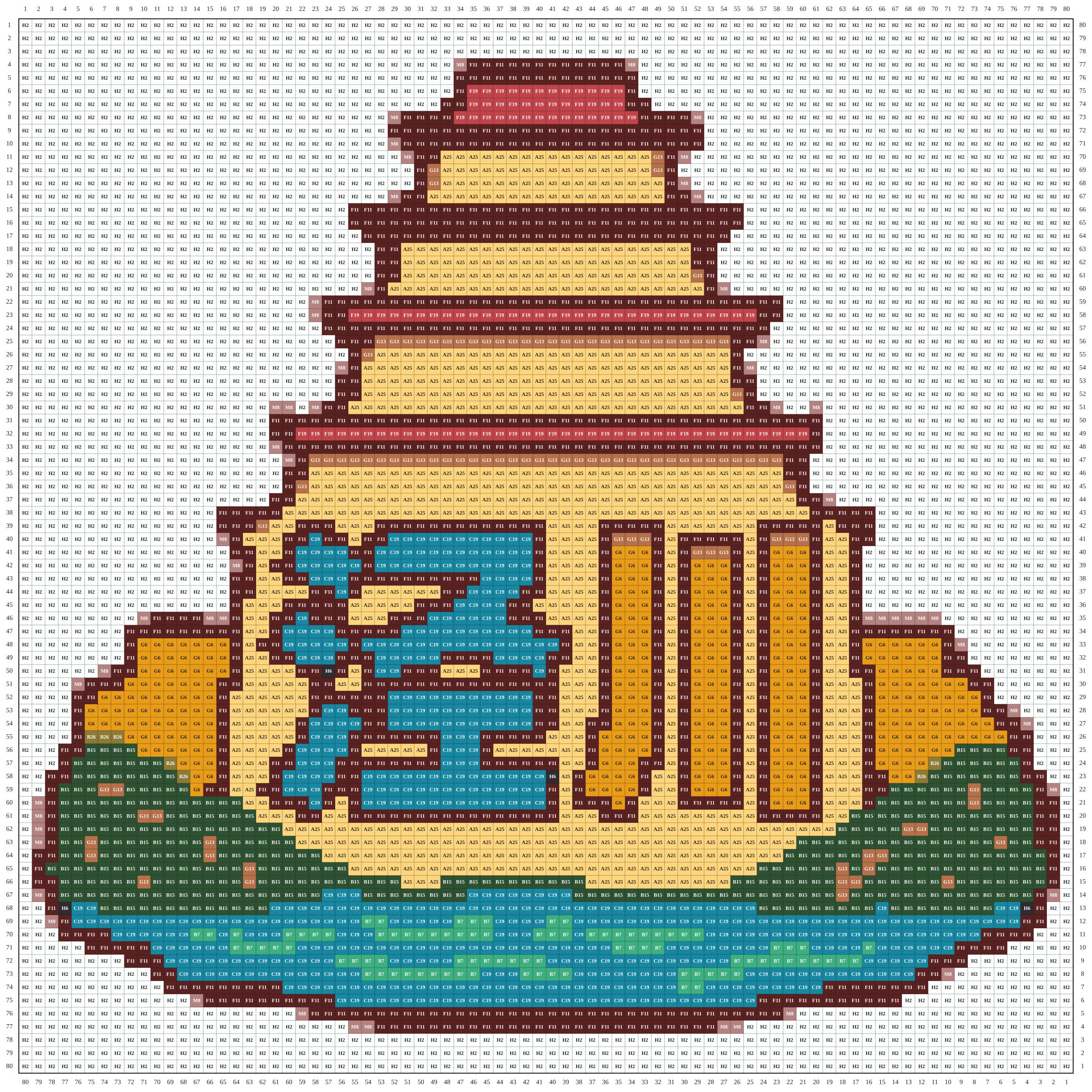 泾川城市打卡牌拼豆图纸