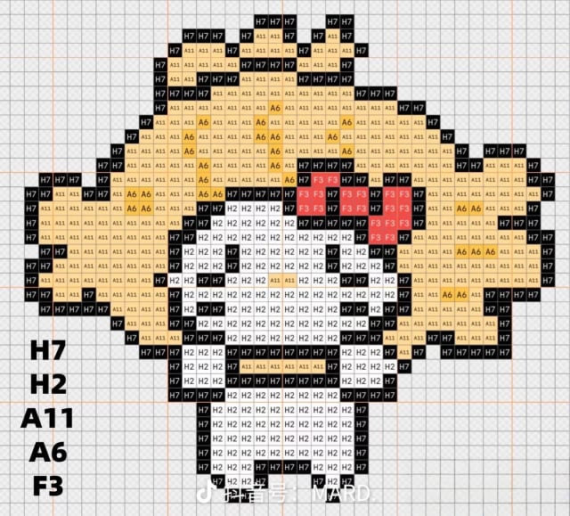 联名kitty 1525拼豆图纸
