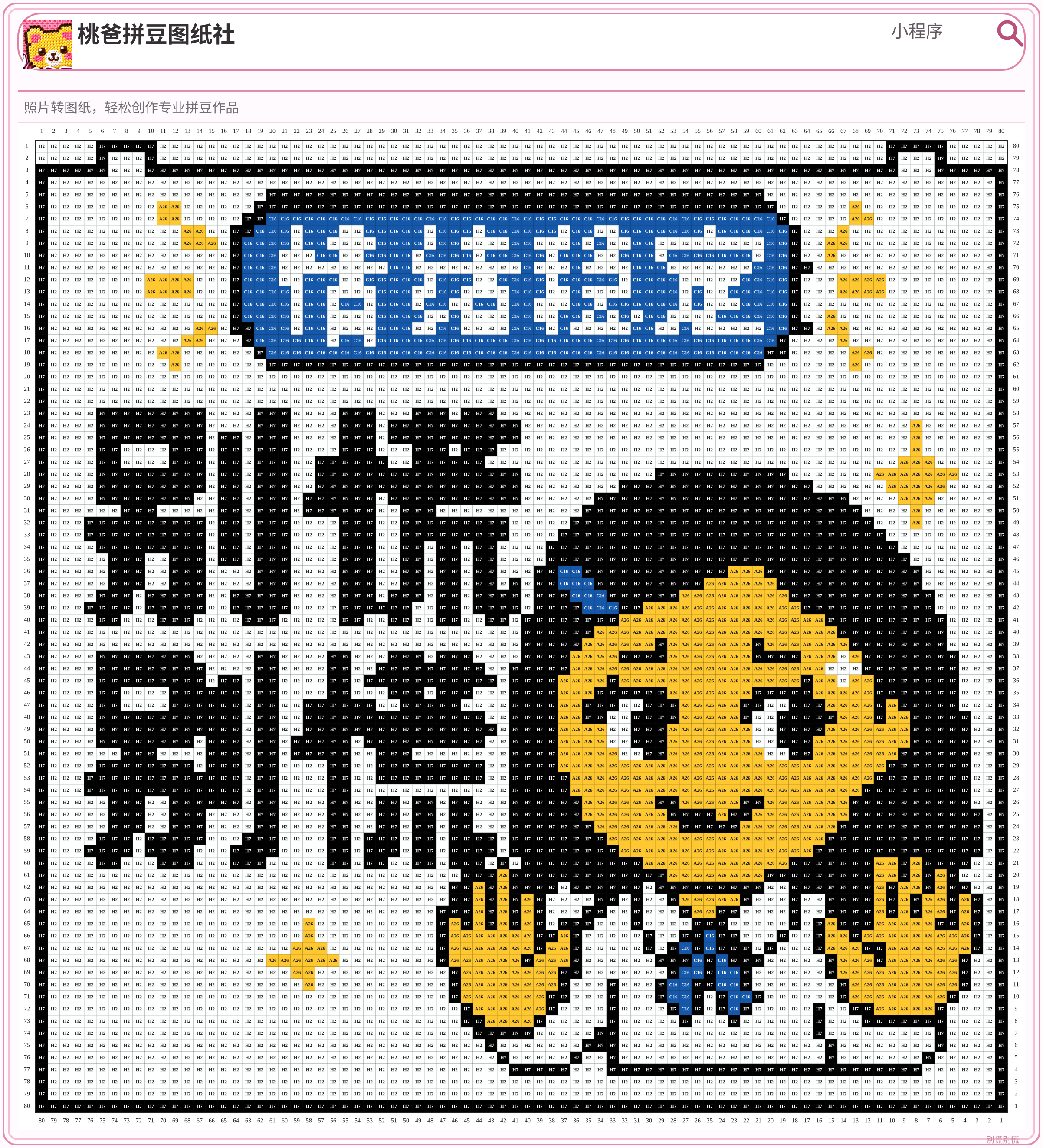 别慌别慌拼豆图纸