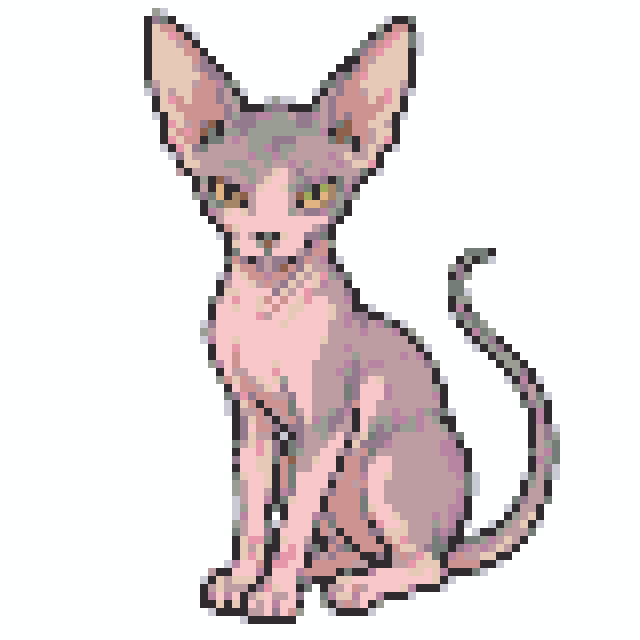 斯芬克斯猫拼豆图纸