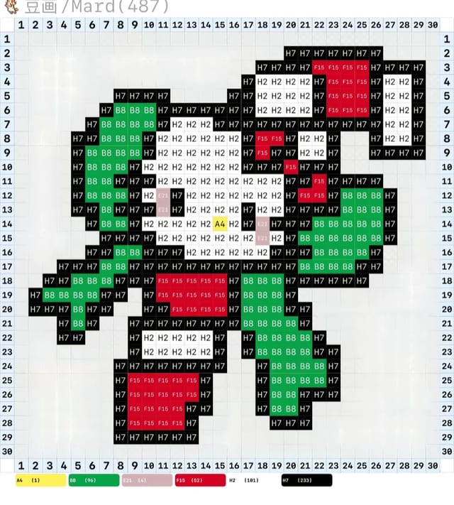 圣诞kitty 1648拼豆图纸