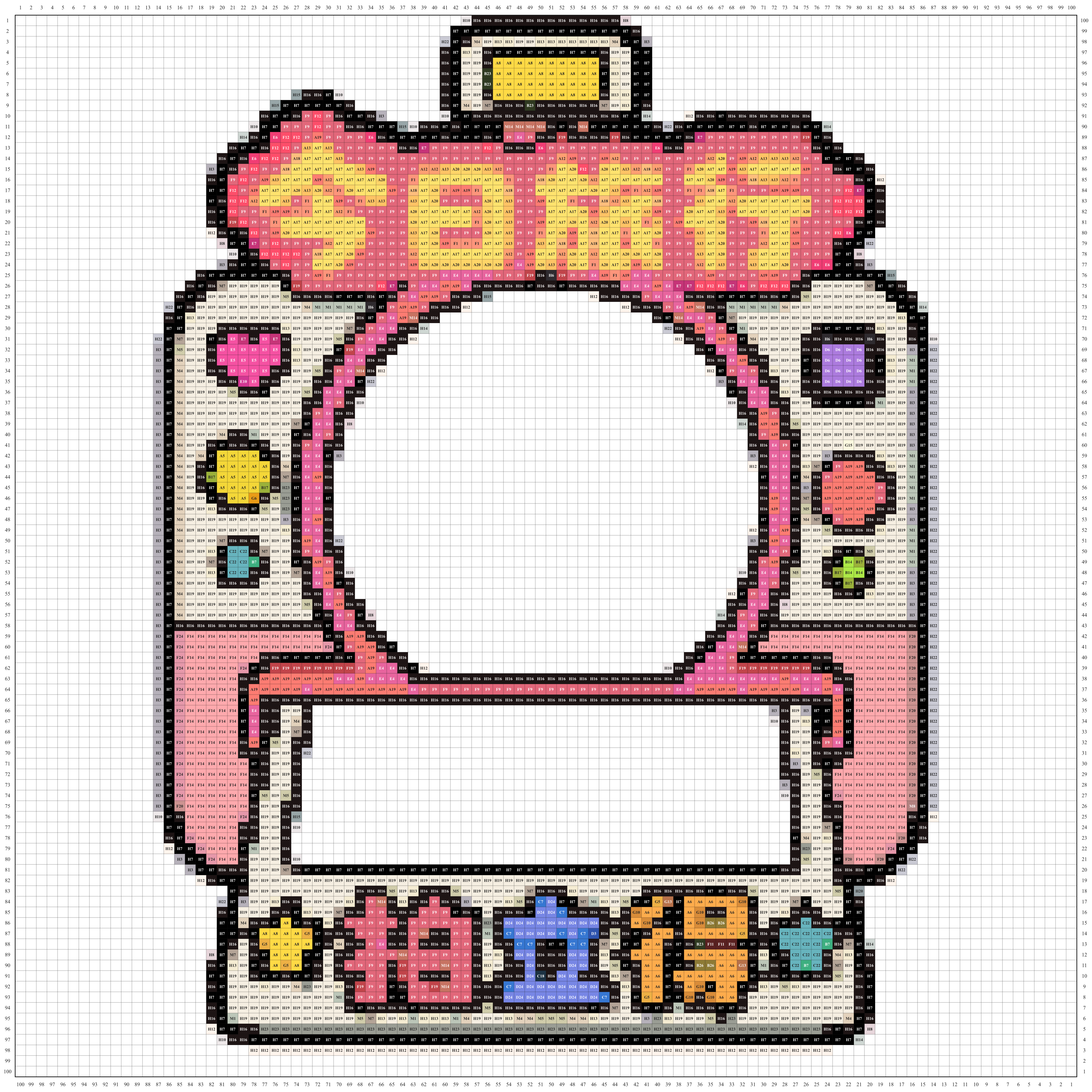今日旅行拍立得拼豆图纸