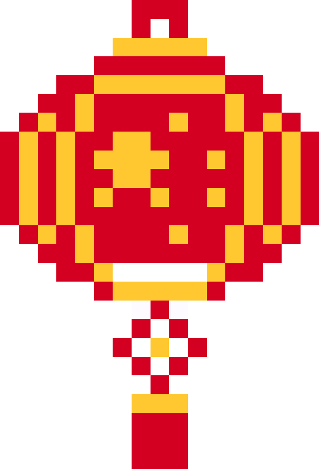 发卡-五星灯笼拼豆图纸