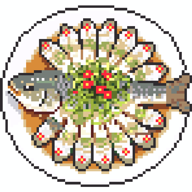 清蒸鲈鱼拼豆图纸