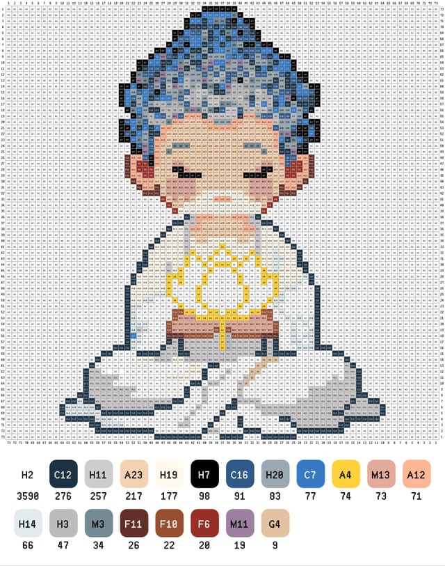 传统文化 021拼豆图纸